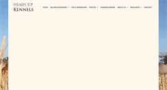 Desktop Screenshot of headsupkennels.com