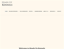Tablet Screenshot of headsupkennels.com